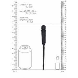 Shots Ouch! Urethral Sounding Silicone Vibrating Bullet Plug With Beaded Tip Buy in Singapore LoveisLove U4Ria 