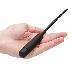Shots Ouch! Urethral Sounding Silicone Vibrating Bullet Plug With Beaded Tip Buy in Singapore LoveisLove U4Ria 