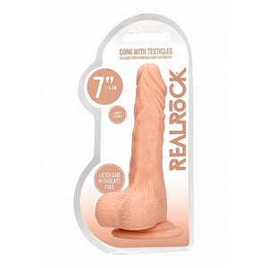 Shots RealRock Dong With Testicles 7 inches/17 cm or 8 inches/20 cm love is love buy sex toys in singapore u4ria loveislove