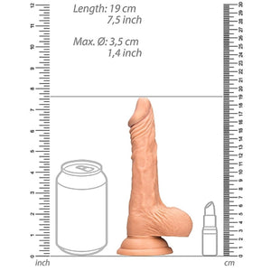 Shots RealRock Dong With Testicles 7 inches/17 cm or 8 inches/20 cm love is love buy sex toys in singapore u4ria loveislove