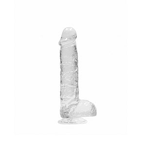 Shots RealRock Realistic Dildo With Balls 15 cm Transparent Buy in Singapore LoveisLove U4Ria 