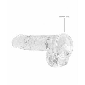 Shots RealRock Realistic Dildo With Balls 15 cm Transparent Buy in Singapore LoveisLove U4Ria 