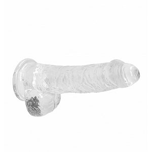 Shots RealRock Realistic Dildo With Balls 15 cm Transparent Buy in Singapore LoveisLove U4Ria 