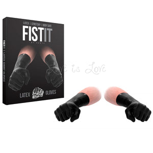Shots Fist It Latex Short Gloves Black buy in Singapore LoveisLove U4ria