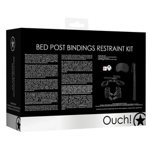 Shots Ouch Bed Post Bindings Restraint Kit Black Buy in Singapore LoveisLove U4Ria 