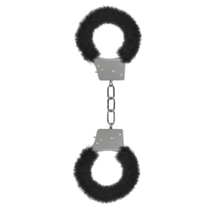 Shots Ouch Beginner's Handcuffs Furry Black Buy in Singapore LoveisLove U4ria 