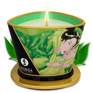 Shunga Massage Candle Exotic Green Tea Zenitude buy at LoveisLove U4Ria Singapore