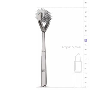 Sinner Gear Unbendable Stainless Steel Wartenberg Pinwheel 10-Wheels Silver love is love buy sex toys in singapore u4ria loveislove