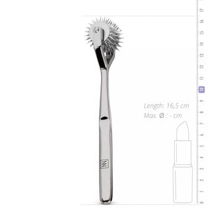 Sinner Gear Unbendable Stainless Steel Wartenberg Pinwheel 7-Wheels Silver  love is love buy sex toys in singapore u4ria loveislove