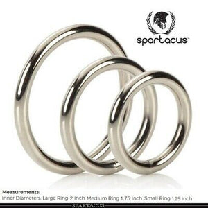 Spartacus Metal Nickel Cock Ring Set buy at LoveisLove U4Ria Singapore