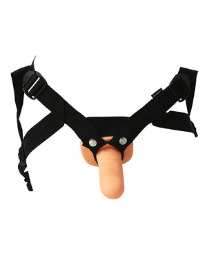 Sportsheet Everlaster Stud Strap-On Harness With Hollow Dong 6.5 Inch White ( Just Sold )