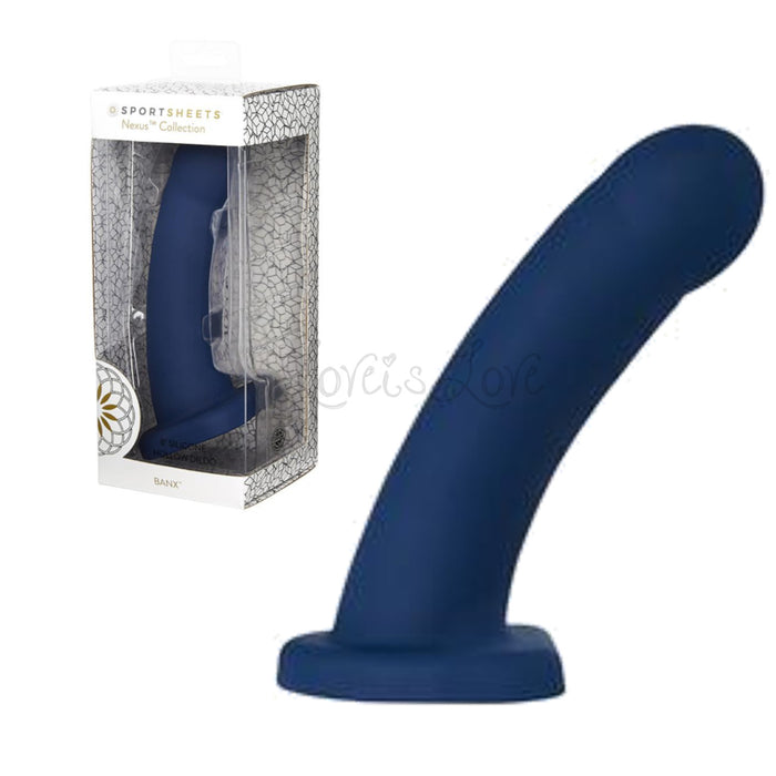 Sportsheets Nexus Collection Banx Hollow Silicone Sheath 8 Inch Dildo