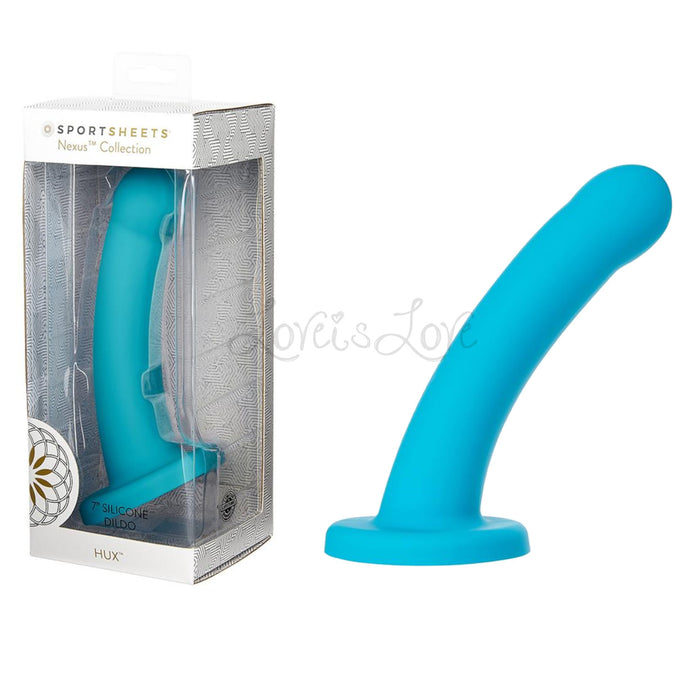 Sportsheets Hux 7 Inch Silicone Dildo Turquoise