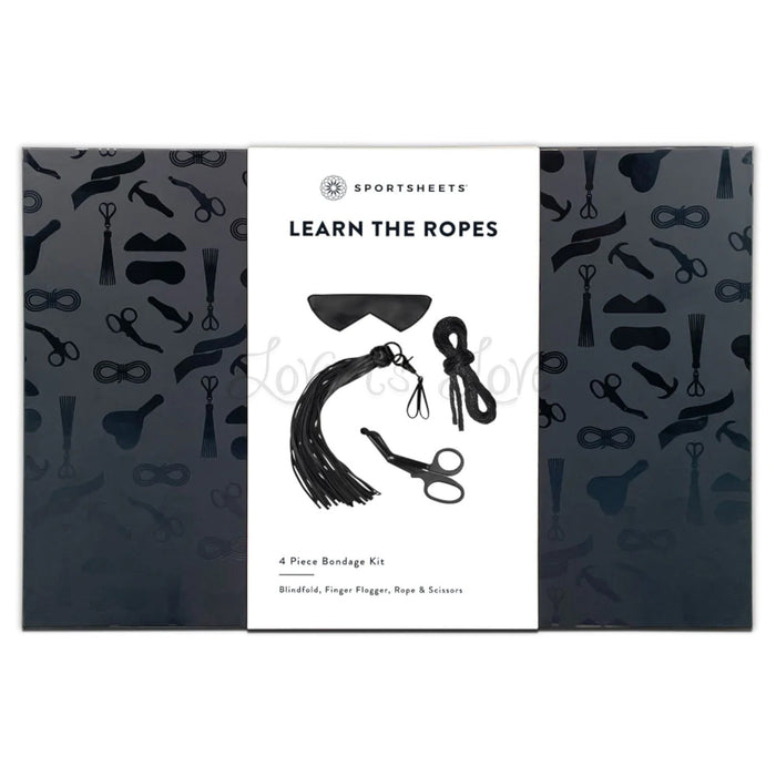 Sportsheets Learn the Ropes 4 Piece Bondage Kit