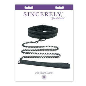 Sportsheets Sincerely Lace Collar and Leash buy in Singapore LoveisLove U4ria