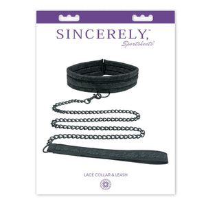 Sportsheets Sincerely Lace Collar and Leash buy in Singapore LoveisLove U4ria