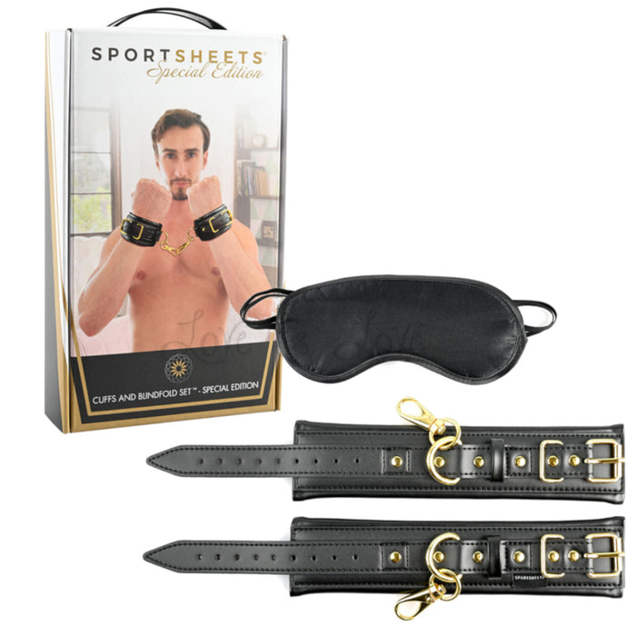 Sportsheets Special Edition Cuffs and Blindfold Set