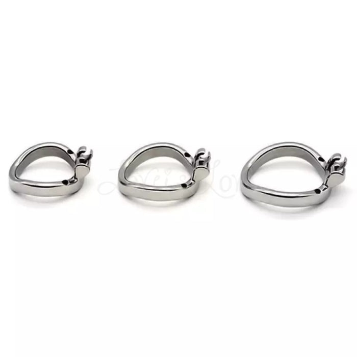 Stainless Steel Curved Ring for Chastity Cages 40 mm or 50 mm