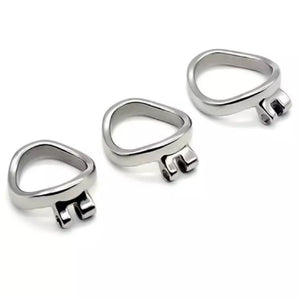 Stainless Steel Curved Ring for Chastity Cages 40 mm or 50 mm love is love buy sex toys singapore u4ria