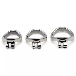 Stainless Steel Curved Ring for Chastity Cages 40 mm or 50 mm love is love buy sex toys singapore u4ria