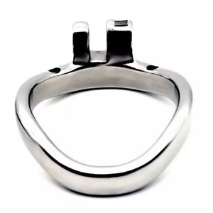 Stainless Steel Curved Ring for Chastity Cages 40 mm or 50 mm love is love buy sex toys singapore u4ria