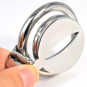 Stainless Steel Mini Sissy Chastity Cage with 45 mm Ring love is love buy sex toys singapore u4ria