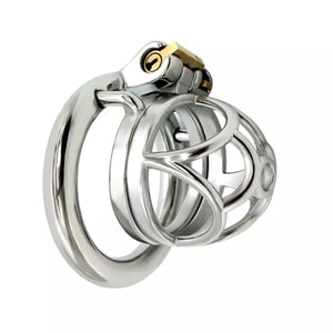 Stainless Steel Short Lock Chastity Cock Cage with 45 mm Ring love is love buy sex toys singapore u4ria
