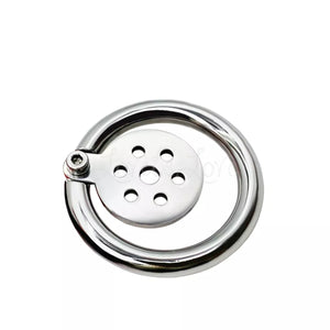 Stainless Steel Small Round Ring Chastity Cage with 45 mm Ring love is love buy sex toys singapore u4ria