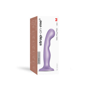 Strap-On-Me Hybrid Collection Silicone Dildo Plug P&G Metallic Lilac Size M Buy in Singapore LoveisLove U4Ria 