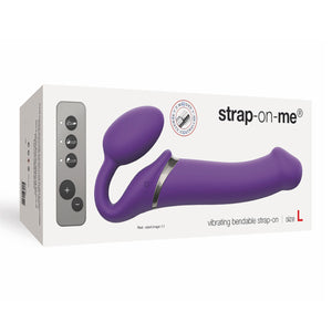 Strap-On-Me Remote Control Vibrating 3 Motors Strap On Black or Purple Size M or L buy in Singapore LoveisLove U4ria