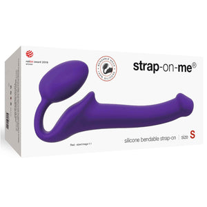 Strap-On-Me Semi Realistic Bendable Strap-On Silicone Dildo Purple Size S or M or L buy in Singapore LoveisLove U4ria