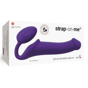 Strap-On-Me Semi Realistic Bendable Strap-On Silicone Dildo Purple Size S or M or L buy in Singapore LoveisLove U4ria