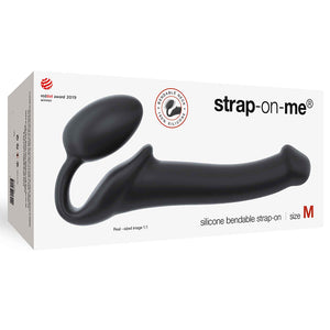 Strap-On-Me Non-Vibrating Semi Realistic Bendable Strap-On Silicone Dildo