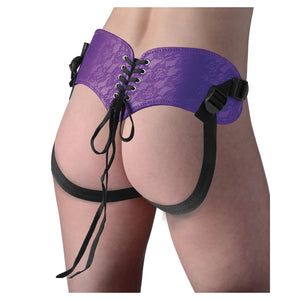 Strap U Burlesque Universal Corset Harness Purple  buy in Singapore LoveisLove U4ria