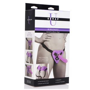 Strap U Burlesque Universal Corset Harness Purple  buy in Singapore LoveisLove U4ria