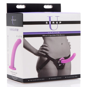 Strap U Navigator Silicone G-Spot Dildo with Harness buy in Singapore LoveisLove U4ria