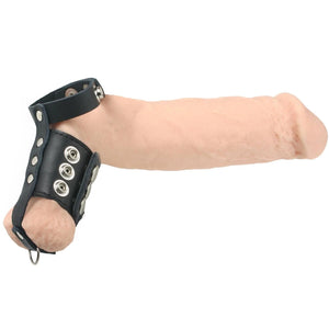 Strict Leather Cock Strap And Ball Stretcher (Good Reviews)