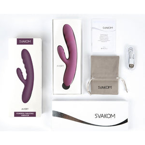 Svakom Avery Thrusting Rabbit Vibrator (Authuorized Dealer) Award-Winning & Famous - Svakom love is love buy sex toys in singapore u4ria loveislove