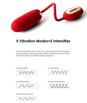 Svakom Muse Rhythm Based Music Vibrator Red