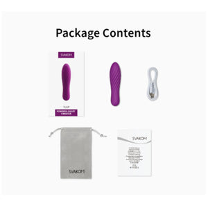 Svakom Tulip Powerful Bullet 10 Modes Vibrator Black or Violet  Buy in Singapore LoveisLove U4Ria 