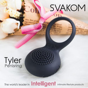 Svakom TYLER COUPLES' RECHARGEABLE CLITORIS STIMULATING VIBRATING PENIS RING buy at LoveisLove U4Ria Singapore