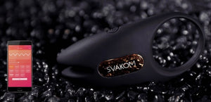 Svakom Winni 2 Wearable Remote Control Vibrating Penis Ring Black