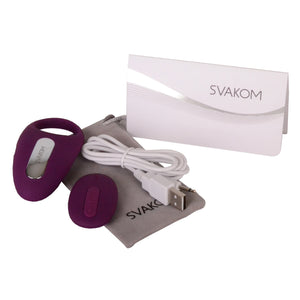 Svakom Winni Wearable Remote Control Clitoris Stimulating Vibrating Penis Ring Violet Buy in Singapore LoveisLove U4Ria 