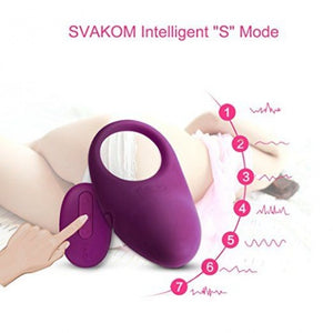 Svakom Winni Wearable Remote Control Vibrating Penis Ring (Specifically Designed for Couples)