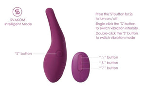 Svakom Winni Wearable Remote Control Vibrating Penis Ring (Specifically Designed for Couples)