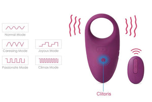 Svakom Winni Wearable Remote Control Vibrating Penis Ring (Specifically Designed for Couples)