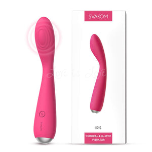 Svakom Iris Clitoral & G-spot Vibrator Sex Toy for Women Plum Red Buy in Singapore LoveisLove U4ria