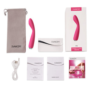 Svakom Iris Clitoral & G-spot Vibrator Sex Toy for Women Plum Red Buy in Singapore LoveisLove U4ria