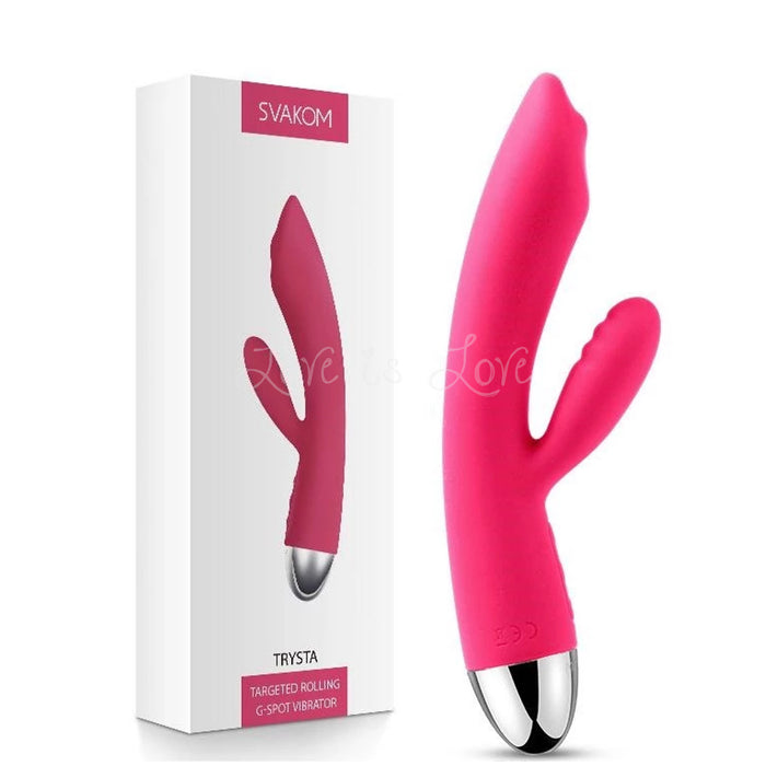 Svakom Trysta Dual-Motor Targeted Rolling-Bead G-spot & Clitoris Vibrator [Authorized Dealer]