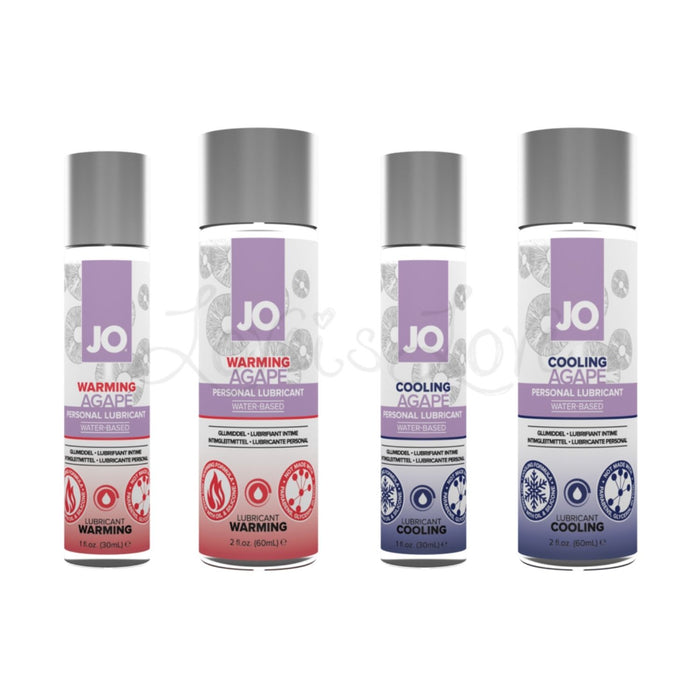System JO For Her Agape Lubricant Cooling or Warming 30ml 1.02 fl oz or 60ml 2.04 fl oz